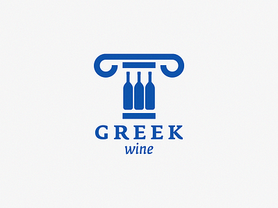 greek Wine brand icon logo symbol