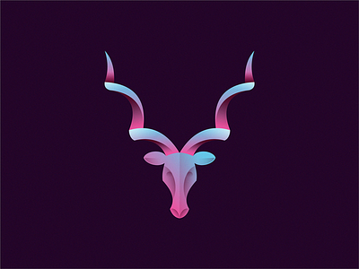 Antelope brand design icon illustration logo symbol