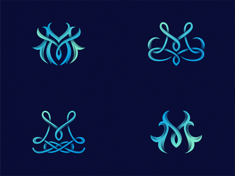 monogram MM by Yuri Kartashev on Dribbble