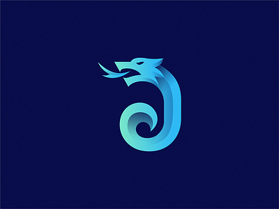 Dragon brand design icon illustration logo symbol