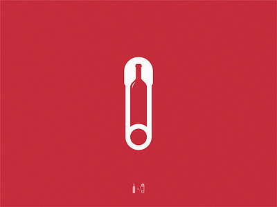 Wine + pin / logo idea brand design icon illustration logo symbol