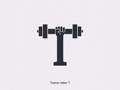 Trainer letter T brand design icon letter logo symbol trainer