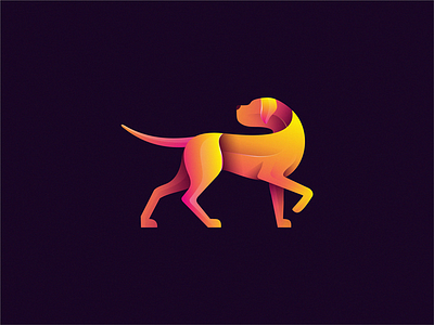 Dog animal brand design dog icon identity illustration logo sign symbol yuro