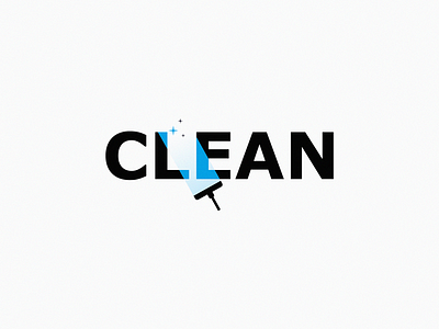 Clean brand clean icon logo symbol