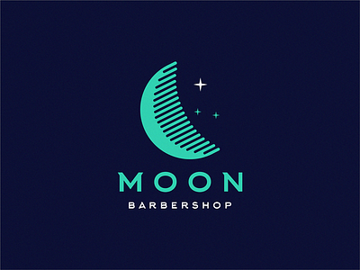 moon barbershop / comb + moon