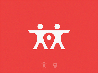 People Location brand design icon location logo people symbol