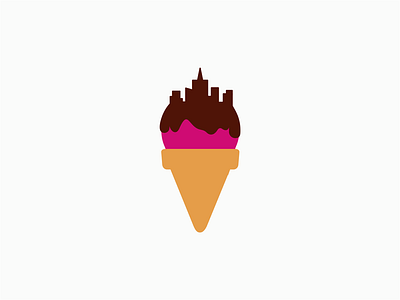 Ice Cream / city logo idea city ice cream ice cream shop