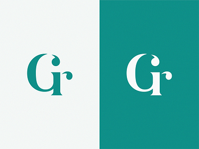 Gr brand branding design icon letter logo monogram symbol