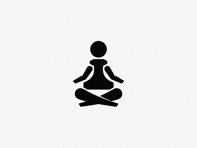 Chess Yoga / logo idea chess pawn yoga