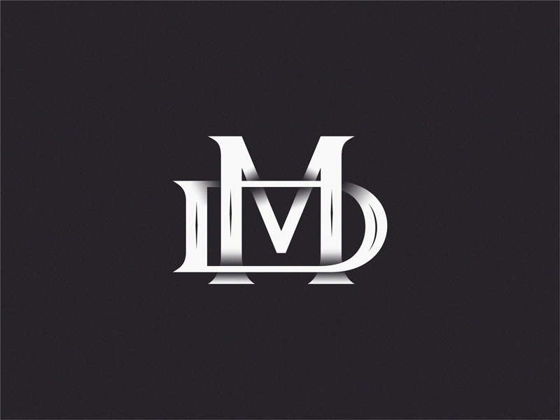 Дм. M D логотип. Монограмма MD. MD logo Monogram. DM.