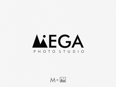 Mega photo studio / logo idea lettermark m mega photo studio