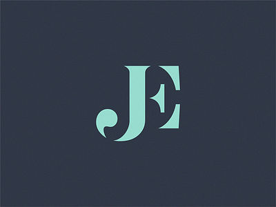 JE je letter monogram monogram letter mark