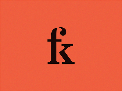 fk brand branding fk icon identity letter logo sign symbol