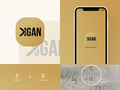 JGAN - Mobile App Logo Design 2d brand brand identity branding colorful logo colors design gradient graphic designer lettermark logo logo designer logodesign logomark logos luxury minimalisticlogo monogram typography vector