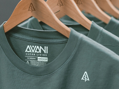 Avani Clean Living apparel branding chicago clothing design illustration illustrator logo typography