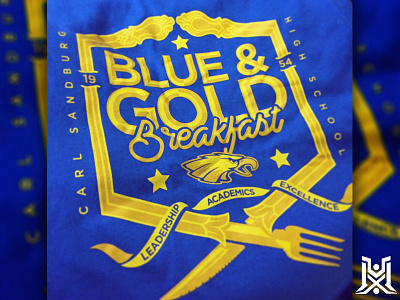 Blue & gold Breakfast