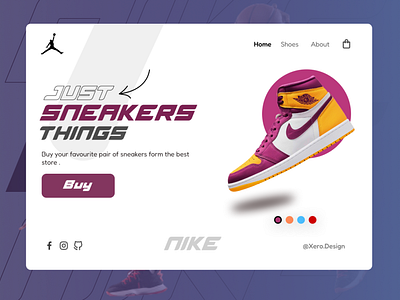 Sneakers web design