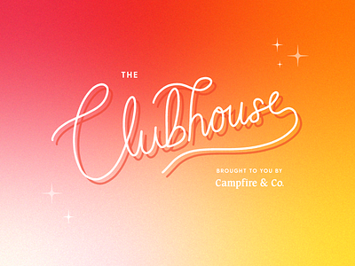 The Clubhouse branding campfireandco design education illustration logo richmond series vector zoom
