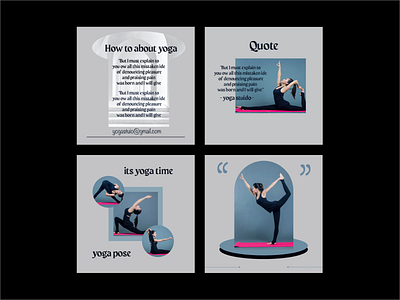 Yoga Instagram Template activity beautiful body business graphic design healthy instagram lifestyle marketing meditation pose promotion relaxation room slim social media template training woman yoga