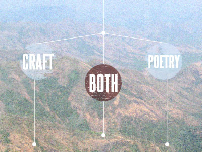 Craft? Poetry? Both? texture typography
