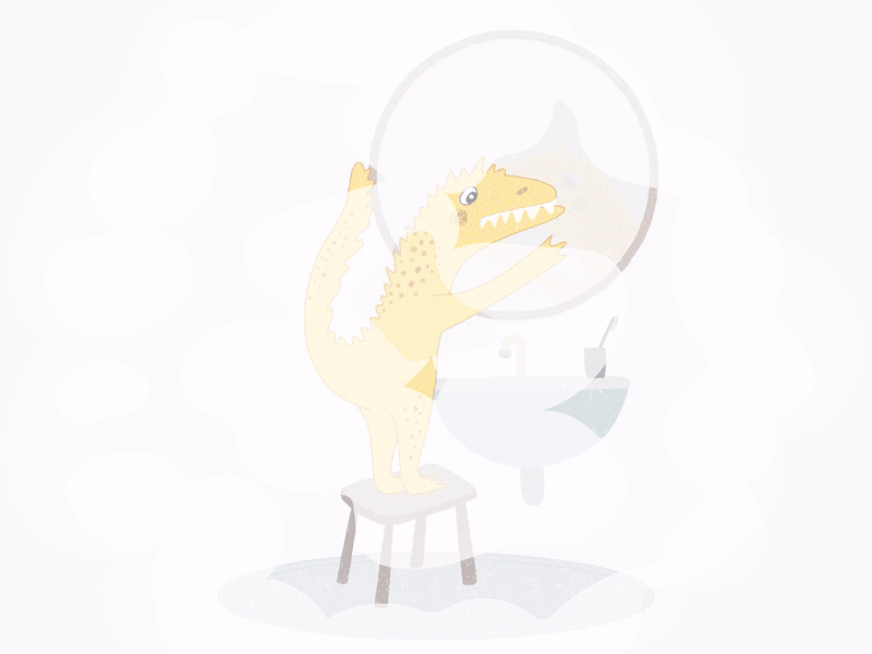 Boo animation bath bathroom beautiful boo character cute dino dragon illustration lovely