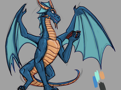Dragon Concept Sketch character design illustration