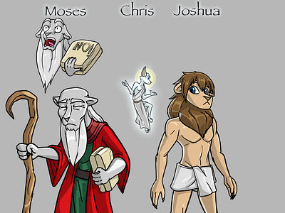 Joshua and the Promised Land Reanimated Character Designs character design fan art