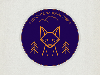 Fox badge - challenge (1/7) badge challenge fox illustration vector week
