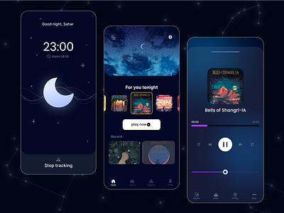 Meditate & Sleep App app branding design ui ux