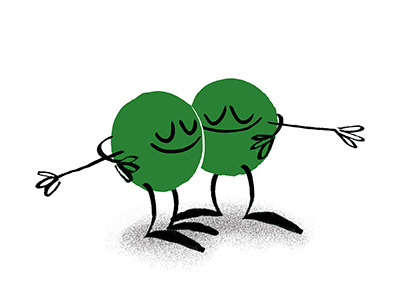 A Pair of Peas character friends hug illustration love pair peas