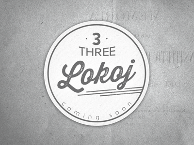 Lokoj app identity logo lokoj stamp texture three