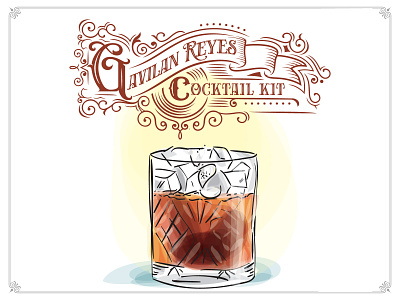 Gavilan Reyes Cocktail Kit bar bar menu cocktails drink lettering liquor victorian vintage vintage font vintage logo
