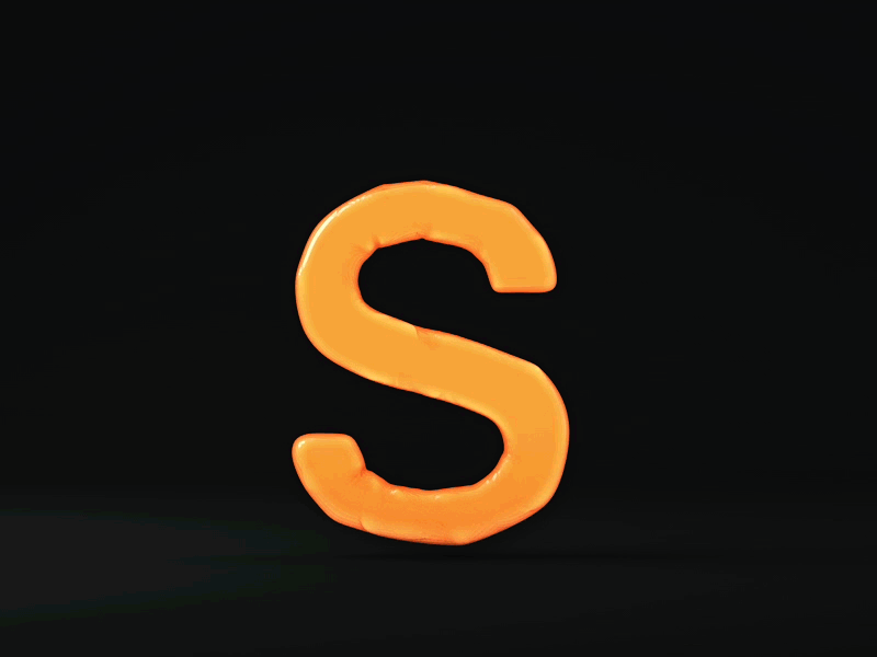 S 36 days of type c4d cinema 4d letter s s