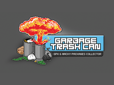 Garbage Trash Can Logotype logo logotype pixel arts