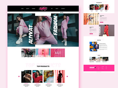 Aliykat - Online Clothing Store affordable website design design genious social media marketing ui ux web design web developmment website