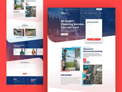 Custom Landing Page - Cleaning Service