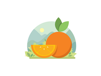 Vitamin C dribbble fruit green imune mount orange relax vegetable vitamin