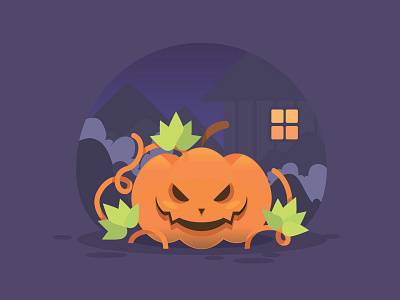 Halloween Is Coming creepy ghost halloween harvest leaf nature night plant pumpkin scary