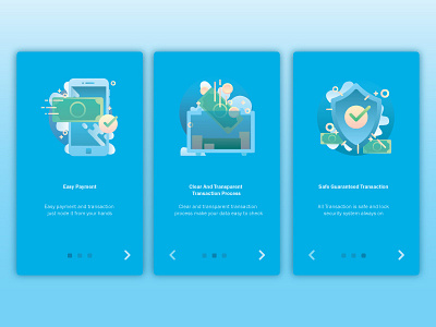 Mobile Banking On Boarding apps business gradient icon illustration mobile money on boarding payment ui