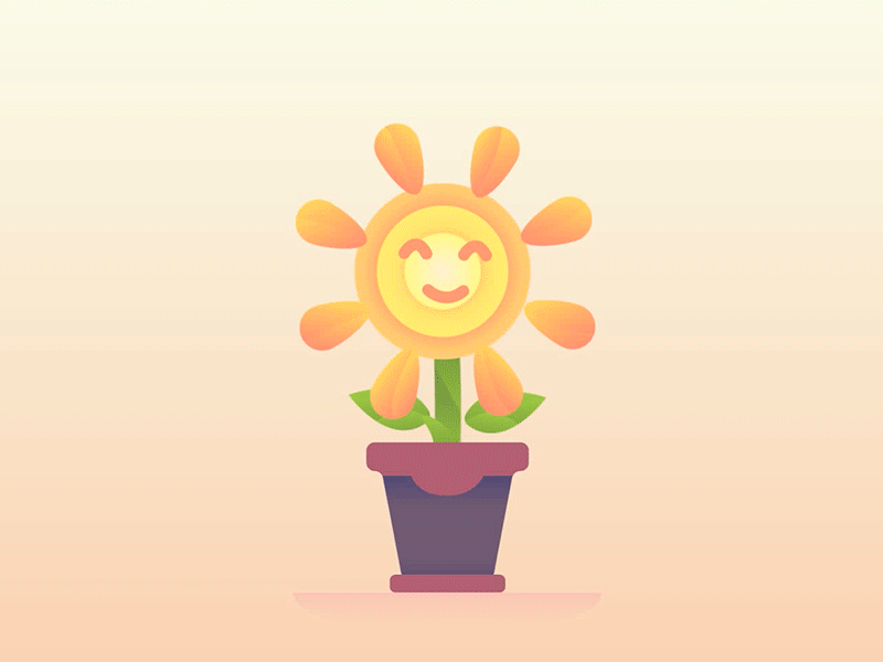 Sun (smiling) flower animation flower gardening love motion plant sun sunflower