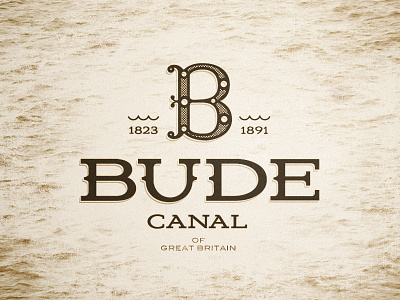 Bude Canal bude canal england logo old playoff retro uk vintage