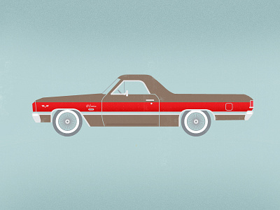 El Camino car chevy el camino illustration