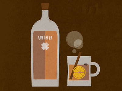 Hot Toddy hot toddy illustration irish retro whiskey whisky