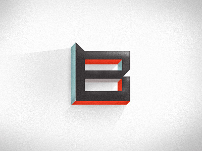 B2 b extruded letter