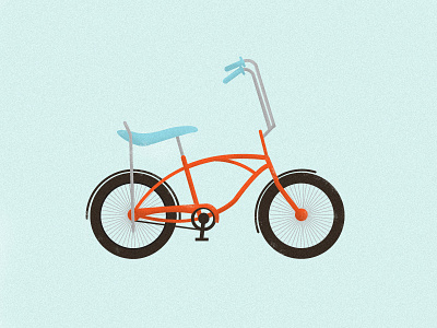 Bike 2 banana seat bicycle bike illustration retro