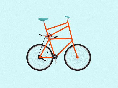 Double Decker bicycle bike double decker illustration