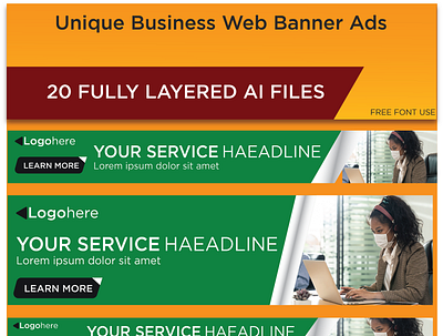 Unique Business Web Banner Ads sales