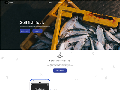 Fish Marketplace Landing Page