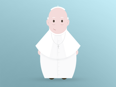 Pope cutepope fun illustration popeintheus vector