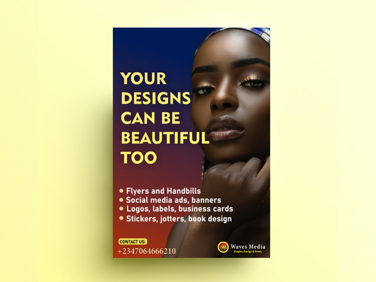 Your Designs can be beautiful too Brand Design by Opeyemi on Dribbble